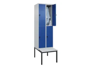 Dubbeldekse dekenkist,HxBxD 2120x600x815mm,2x2vak.,vak B 300mm - 2