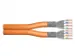 CAT 7 S-FTP installatiekabel 1200MHz Dca AWG 23/1 500m haspel Dx Oranj