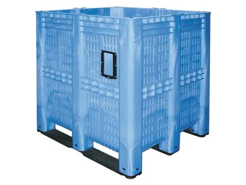Mega-Stapelcontainer Pe 1250x1300x1150mm 1400 Liter Open Blauw