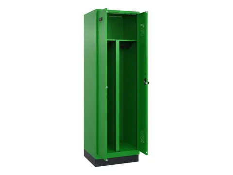 PBM-locker,HxBxD 1950x600x500mm,2vak,vak B 300mm,draaigrendel