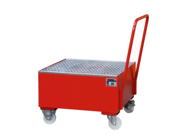 Mobiele Opvangbak Hxbxd 615X800X800Mm 1X200L Staand Ral3000