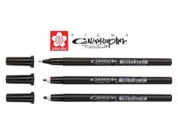 Kalligrafiepennen set Sakura Pigma 3 breedtes zwart