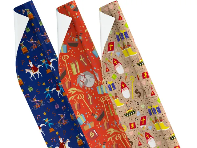 Inpakpapier Sinterklaas 300x100cm assorti