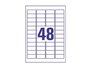 Weerbestendig Etiket Avery Np 45.7x21.2mm L4778rev-20 wit - 2