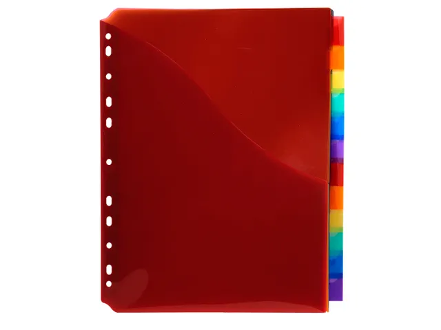 Tabbladen PP A4+ L-m ap + etiket 12 tabs