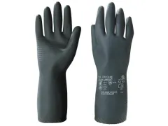 KCL Camapren 720 chemische handschoenen, zwart, maat 7, 100 stuks