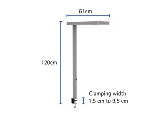 Vloerlamp LED MAULjaval Dimbaar Tafelklem Zilver - 3