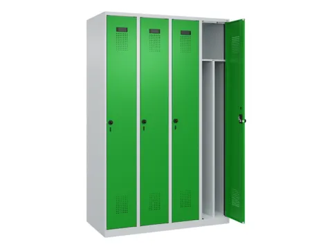 locker voor scheiding van kleding,HxBxD 1850x1200x500mm,4vak