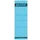 Rugetiket Leitz 1642 62x192mm Blauw zelfklevend