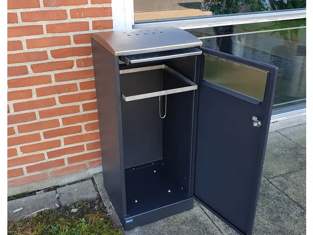 Bica 5078 Buitenafvalbak 100 Liter Antraciet