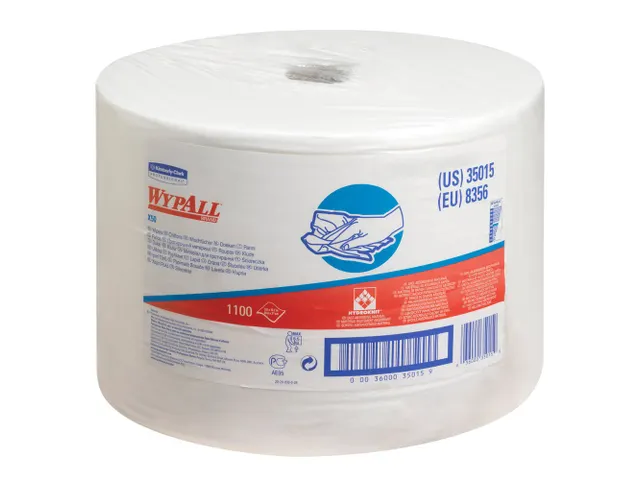 WypAll X50 General Clean 8356 poetsdoek sterke witte Hydroknit