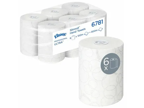 Kleenex 6781 handdoekrol Ultra Slimroll 2-laags wit