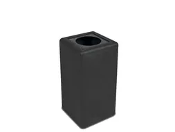 Circulaire Afvalbak BrickBin Waste 65 Liter Zwart Grijs
