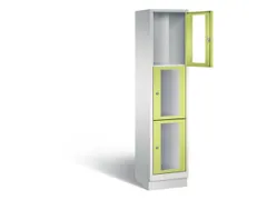 Lockerkast 1800x420x500mm 1x3 vakken Cilinderslot, Sokkel, RDS1108060