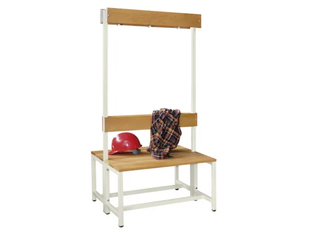 banc double,HxLxP 1600x1000x770mm,piètement RAL9010