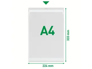 U-map Leitz 4094 A4 met ophangoog 0.20mm PVC transparant - 6