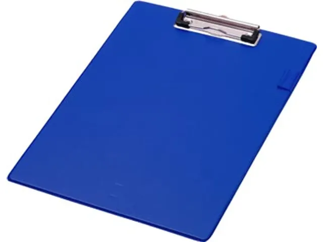 Klemplaat A4 PVC Blauw