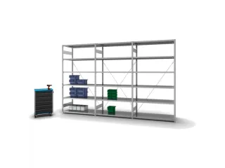 systeemstelling,aanbouwveld,HxBxD 2500x1310x635mm,vakl. 190kg - 3