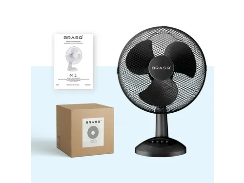 Tafelventilator BRASQ F400 Ø 30cm zwart