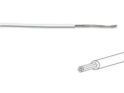 Montagedraad - ø 1.4mm - 0.2mm² - Meeraderig - WIT