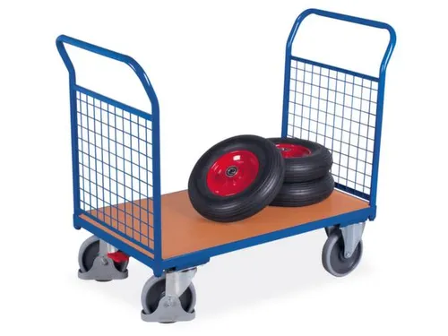 Platformwagen 500kg Laadvlak 1030x700mm 2 Gaaskopwanden Ral 5010