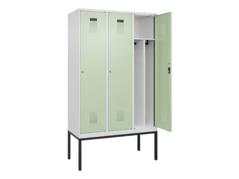 locker voor scheiding van kleding,HxBxD 2120x1200x500mm,3vak