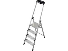 escabeau industriel à un côté 4marche(s) lisse L 1 8m alu