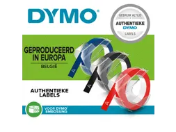 Labeltape Dymo rol 9mmx3M glossy vinyl assorti S0847750