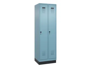 locker,HxBxD 1950x600x500mm,2vak,vak B 300mm,draaigrendel,sokkel - 3