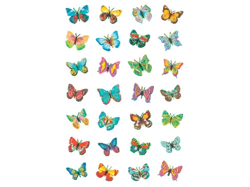 Sticker Etiket Herma 6819 Vlinder Glitter Folie 32 stuks