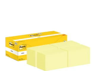 Memoblok 3M Post-it 655-CY 76x127mm geel voordeelpak - 4