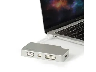 Aluminium A/v Reisadapter 4-in-1 Usb-c Naar Vga, Dvi, Hdmi Of Mdp 4k - 6