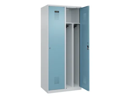 locker voor scheiding van kleding,HxBxD 1850x800x500mm,2vak