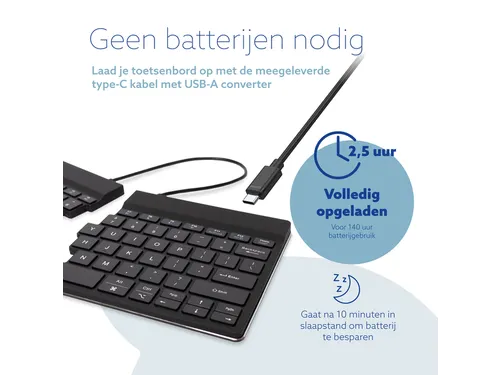 Ergonomisch Toetsenbord R-Go Split Break V2 QWERTY US Zwart
