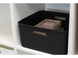 Sigma Home cube box 12,5L zwart - 31,3x31,3x15,7cm - 6