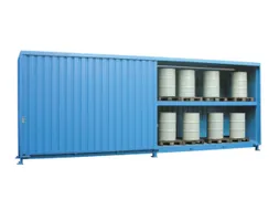 Stellingcontainer Gevaarlijke Stoffen Max. 48X200L Vaten Staand