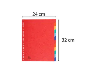 Tabbladen glanskarton 225g 12-delig formaat 24x32cm Assorti - 5