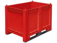 Stapelcontainer Pp Hxbxd 850x1200x800mm 550 Liter 2Sledepoten Rood