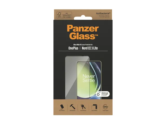 PanzerGlass Screen Protector OnePlus Nord CE 3 Lite 5G | Ultra-Wide