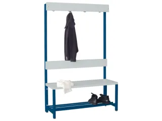 omkleedbank,HxLxD 1600x1000x400mm,onderstel RAL5010 - 2