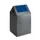 Afvalverzamelaar Zelfblussend 43 Liter 600X320X320Mm Klemring Blauw