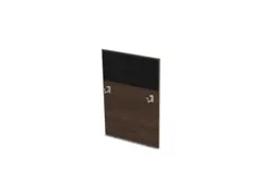 baliepaneel bureau aanbouw rechts 800mm NV bruin hickory BN8033-zwart