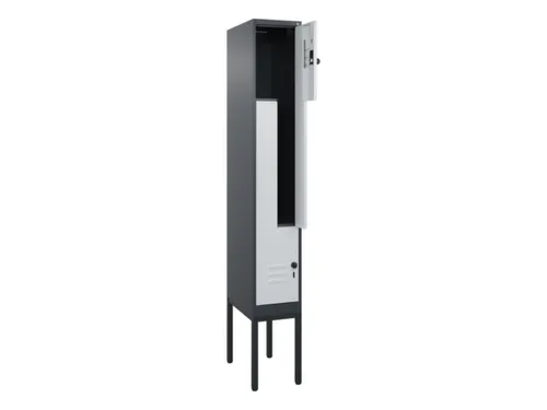 Z-garderobekast,HxBxD 2120x300x500mm,vak B 150/300mm,draaigrendel