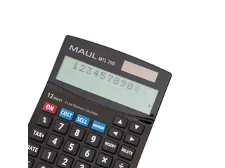 Bureaurekenmachine MTL 700 Solar Batterij 2-regelig 12 cijfers zwart - 4