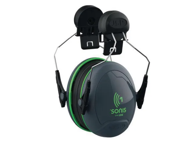 JSP Sonis 1 gehoorkap voor helm, SNR 26 dB, zwart/groen