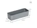 Q-line basket 0,65L grijs - 18,2x7x4,8cm