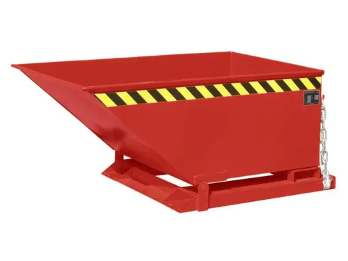 Kiepbak Staalplaat 610x840x1390mm Inh. 0.40m³ 300kg Rood