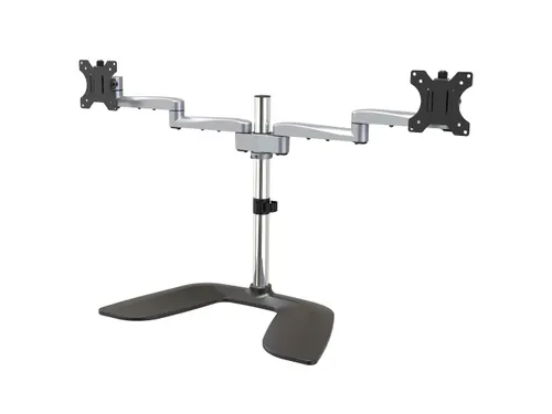Monitor Arm 2 Schermen Scharnierend staal & aluminium