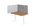 Ecran de séparation acoustique motif découpé 60x120cm Gris clair