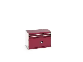 ladekast HxBxD 700x1050x650mm 2laden RAL7035 front RAL3004 - 8